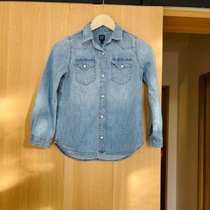 Gap girls size medium denim shirt